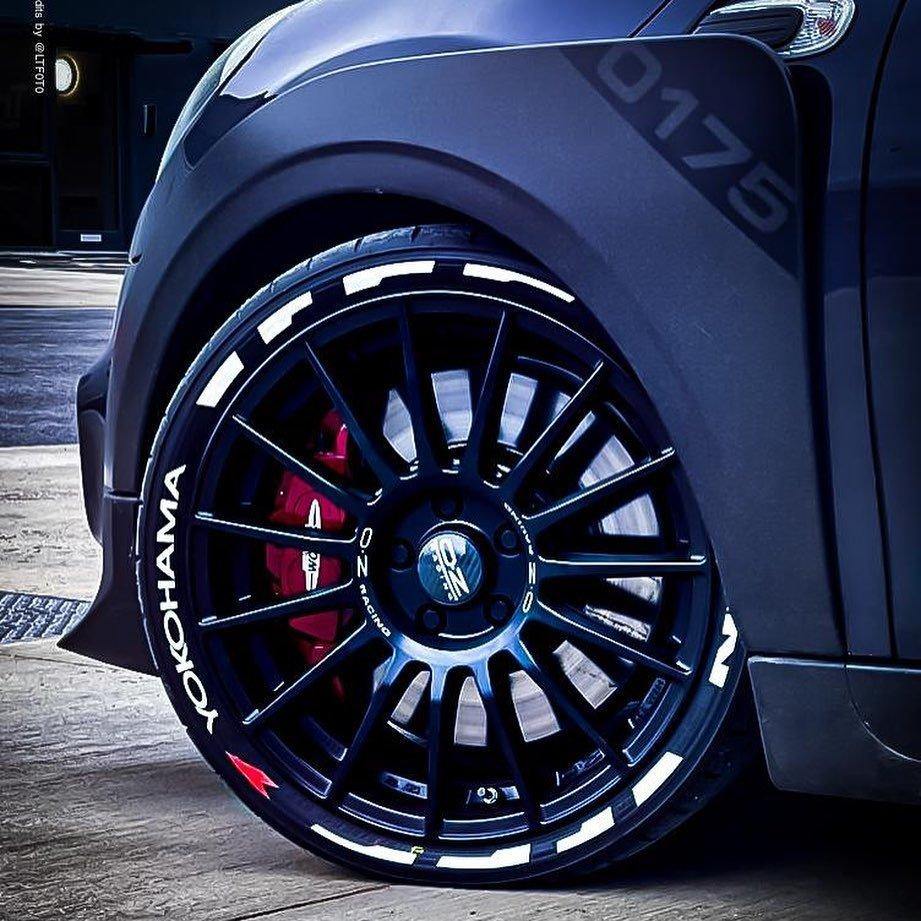 YOKOHAMA Tyre Stickers With Flares Kit Tyre Wall Stickers