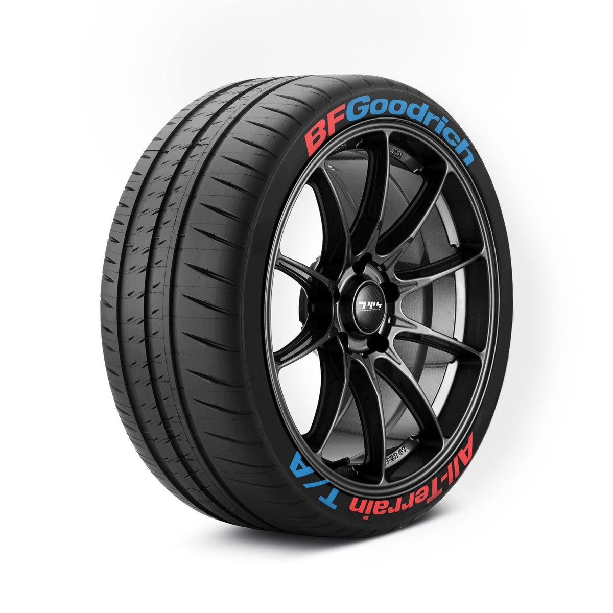 Reifen Aufkleber BF Goodrich 25mm High Performance Reifen Schriftzug Full  Kit enthalten - .de