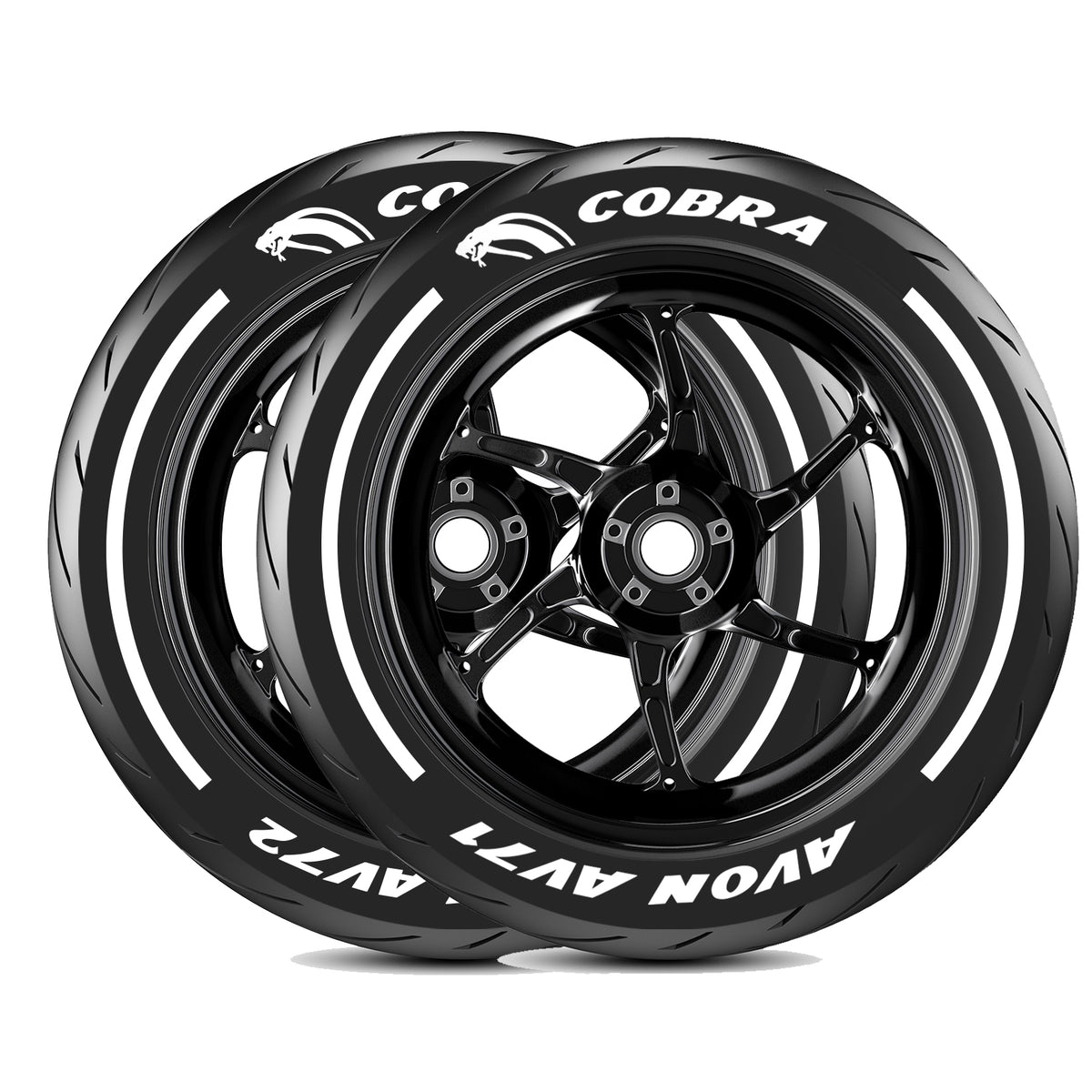 Avon Motorbike Tyre Stickers Kit – Tyre Wall Stickers
