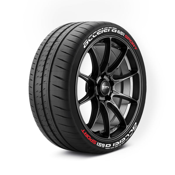 Accelera 651 Sport Tyre Stickers Kit