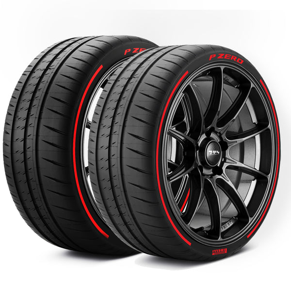 Lamborghini Aventador Colour Edition Tyre Wall Stickers Kit With Pinstripes