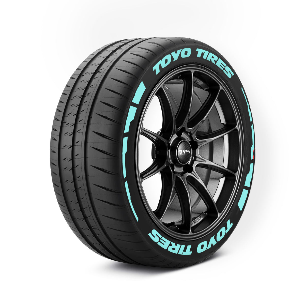 Kit d'autocollants pour pneus TOYO TIRES avec fusées éclairantes