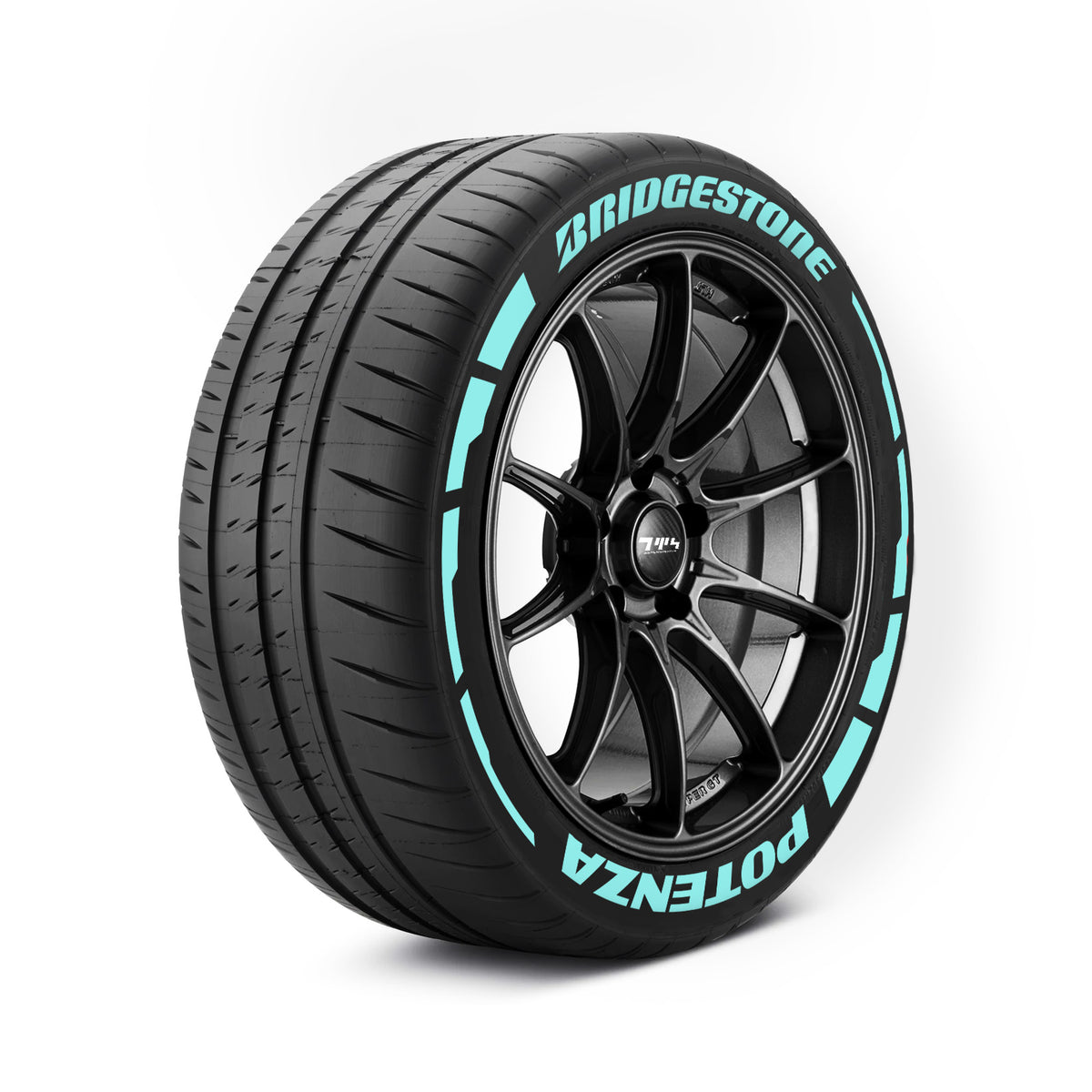 Bridgestone Potenza Reifenaufkleber mit Flares