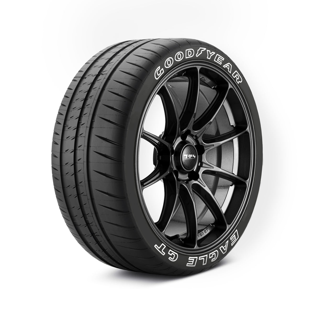 Goodyear Eagle GT [Outlined] Tyre Stickers Kit (Back To The Future DeLorean)