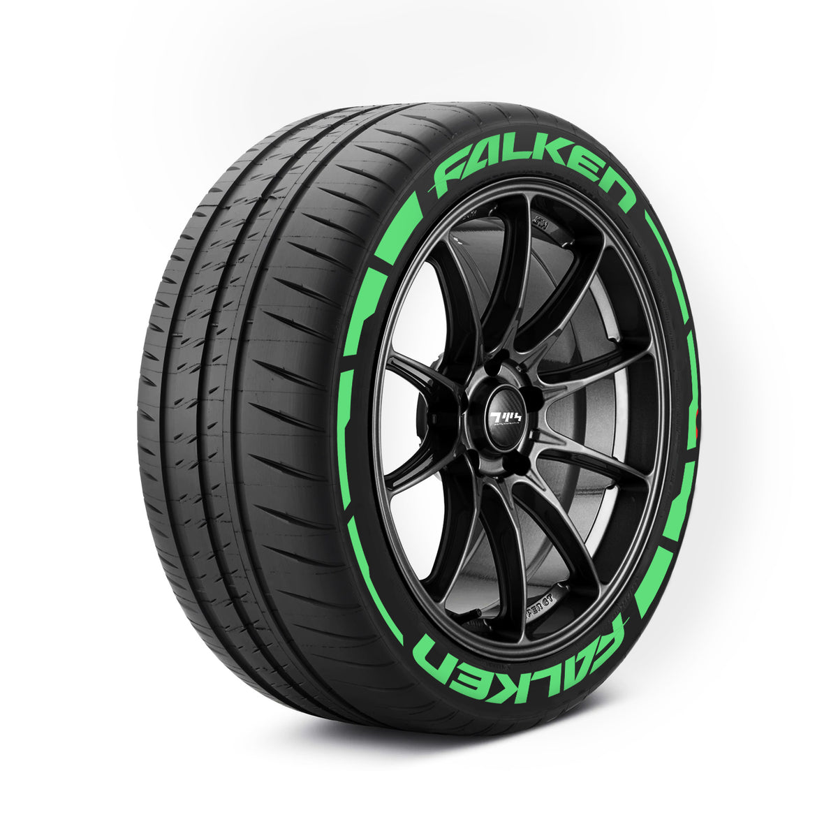 Falken bandenstickers met fakkels
