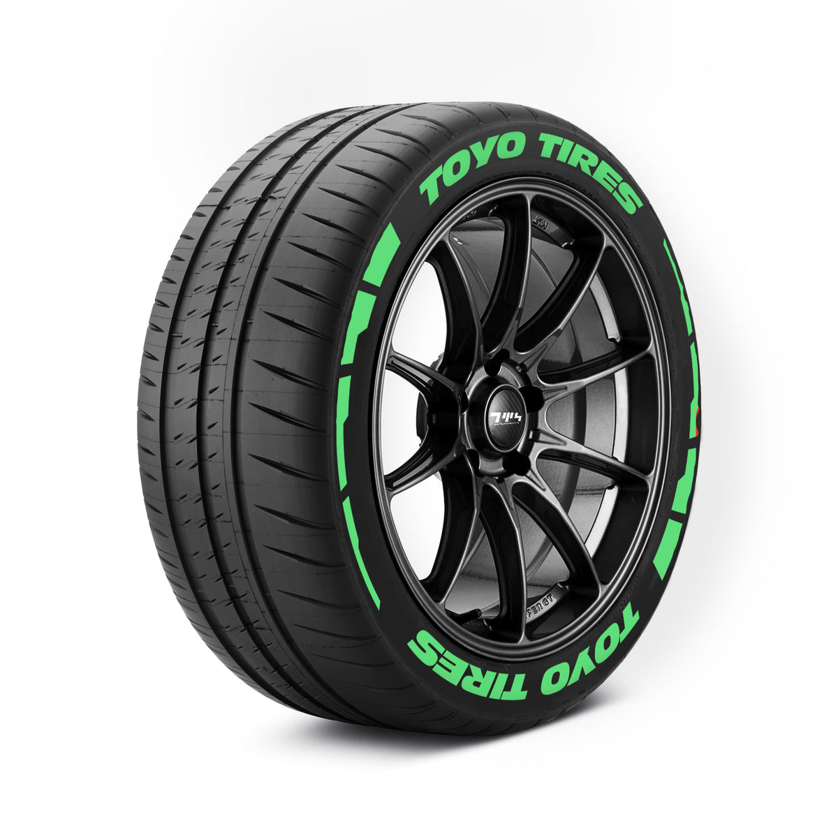 Kit d'autocollants pour pneus TOYO TIRES avec fusées éclairantes