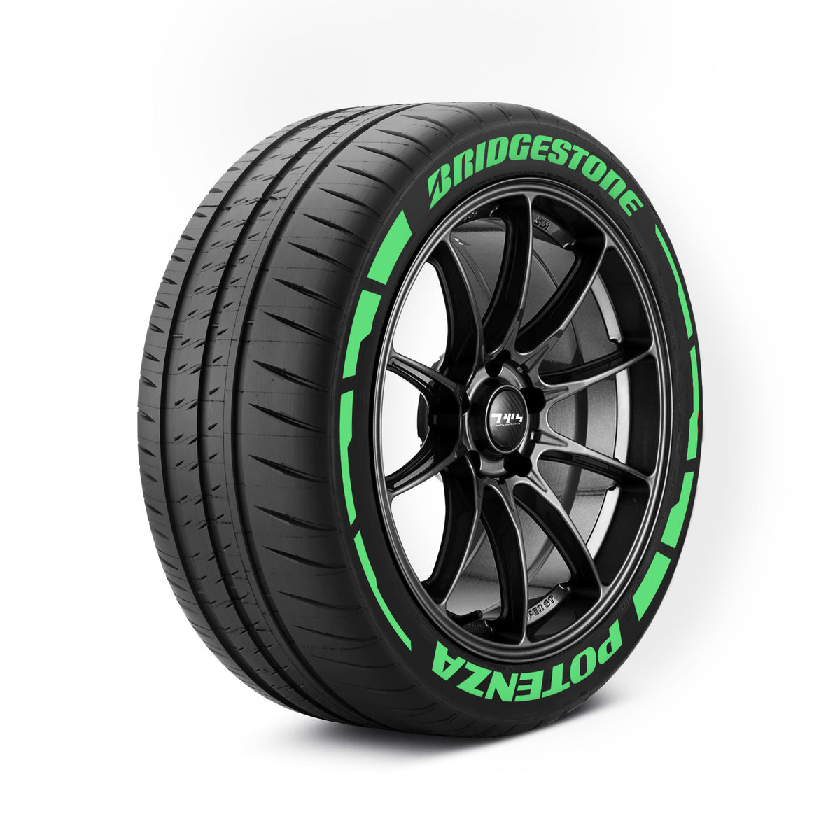 Bridgestone Potenza Reifenaufkleber mit Flares