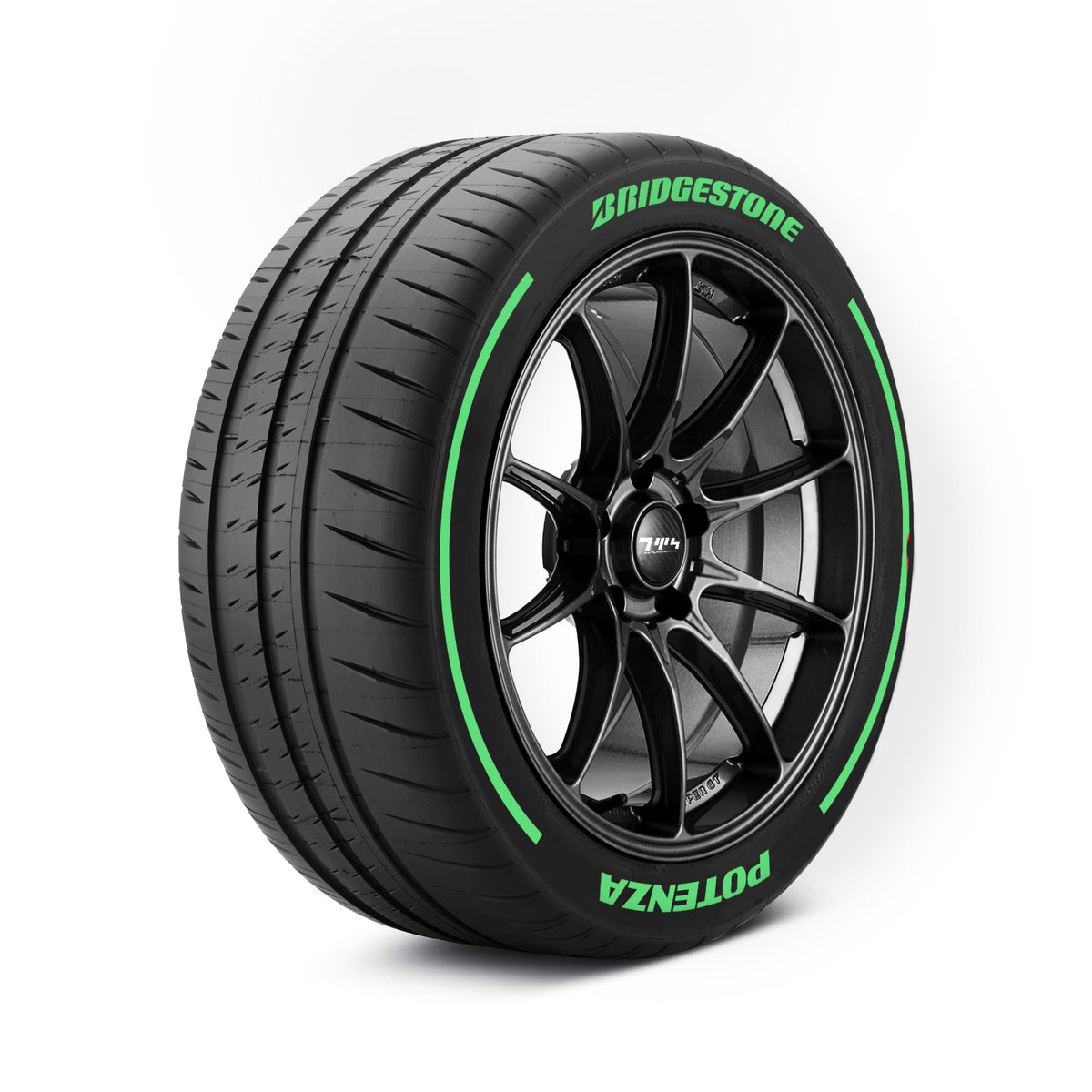 Bridgestone-Reifenaufkleber