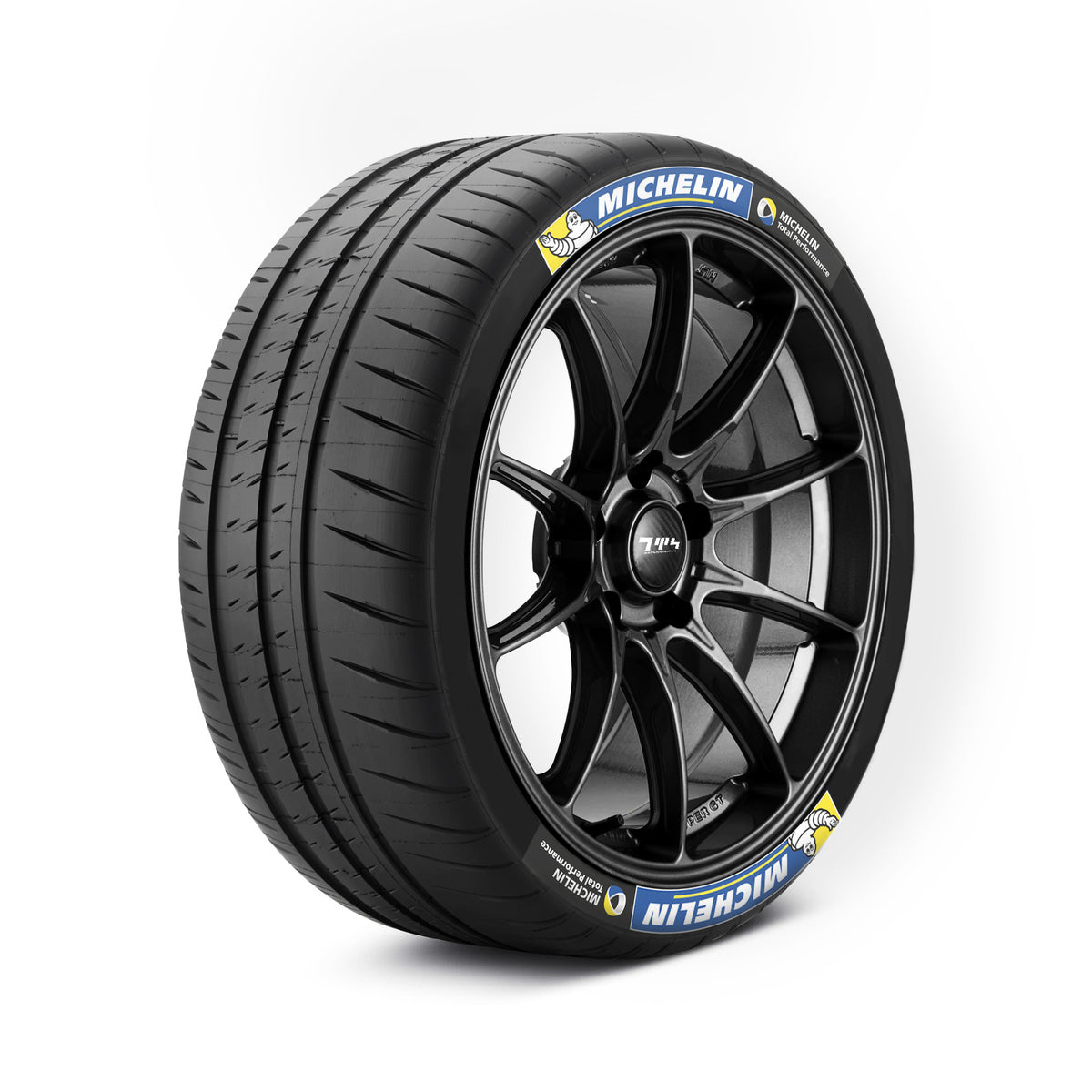 Bedrucktes Michelin Total Performance-Reifenaufkleber-Set