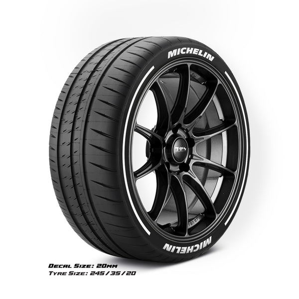 MICHELIN Tyre Stickers With Pinstripes Kit