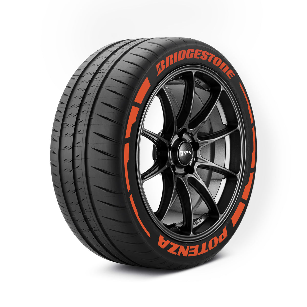 Bridgestone Potenza Reifenaufkleber mit Flares