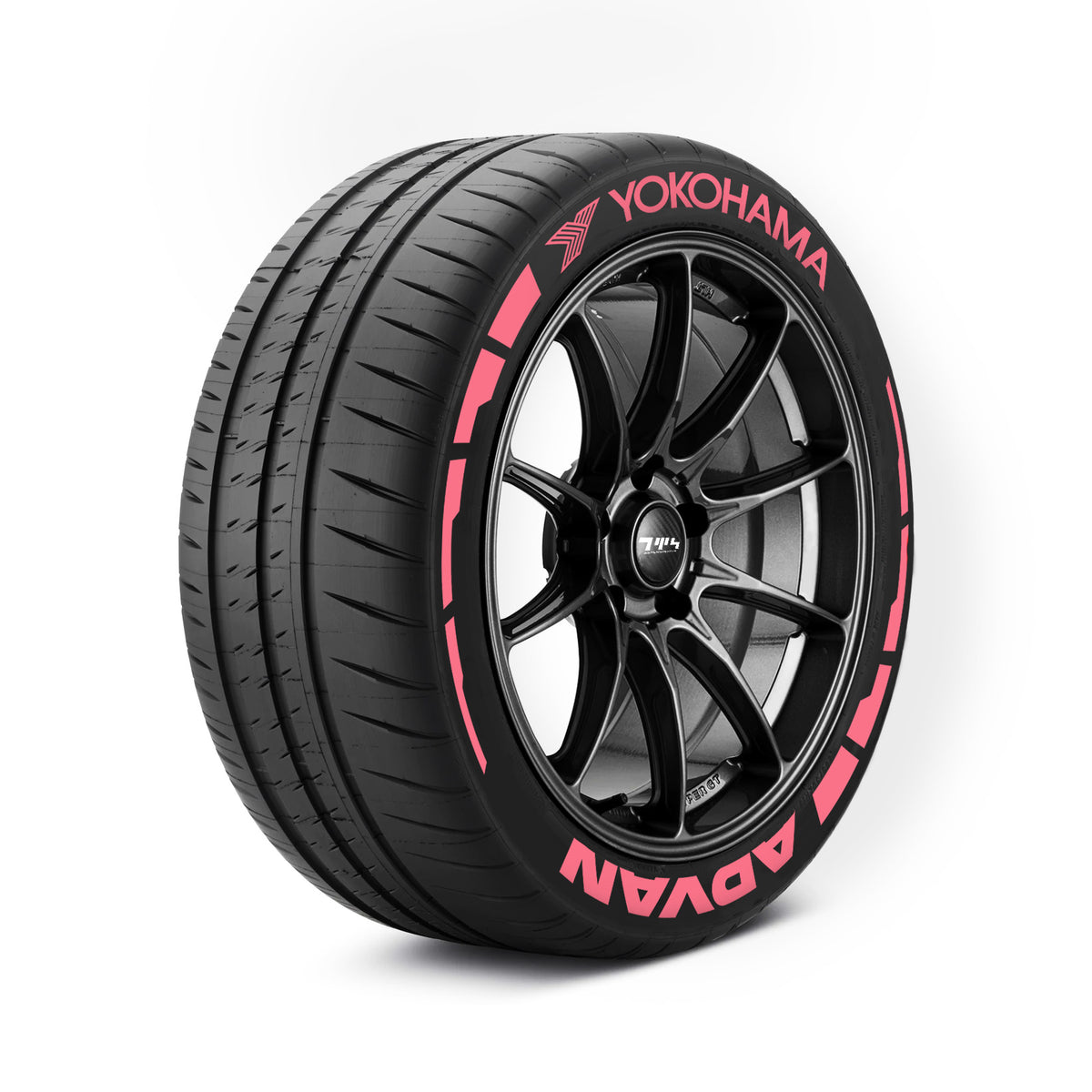 Kit d'autocollants pour pneus YOKOHAMA ADVAN avec fusées éclairantes