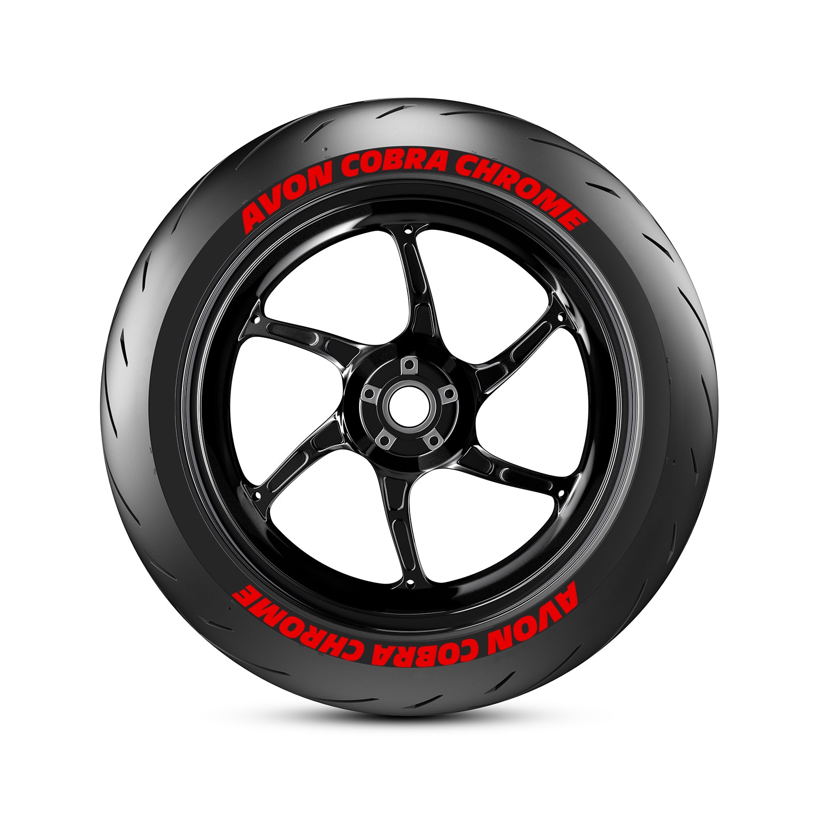 Avon Cobra Chrome Motorbike Tyre Stickers Kit – Tyre Wall Stickers