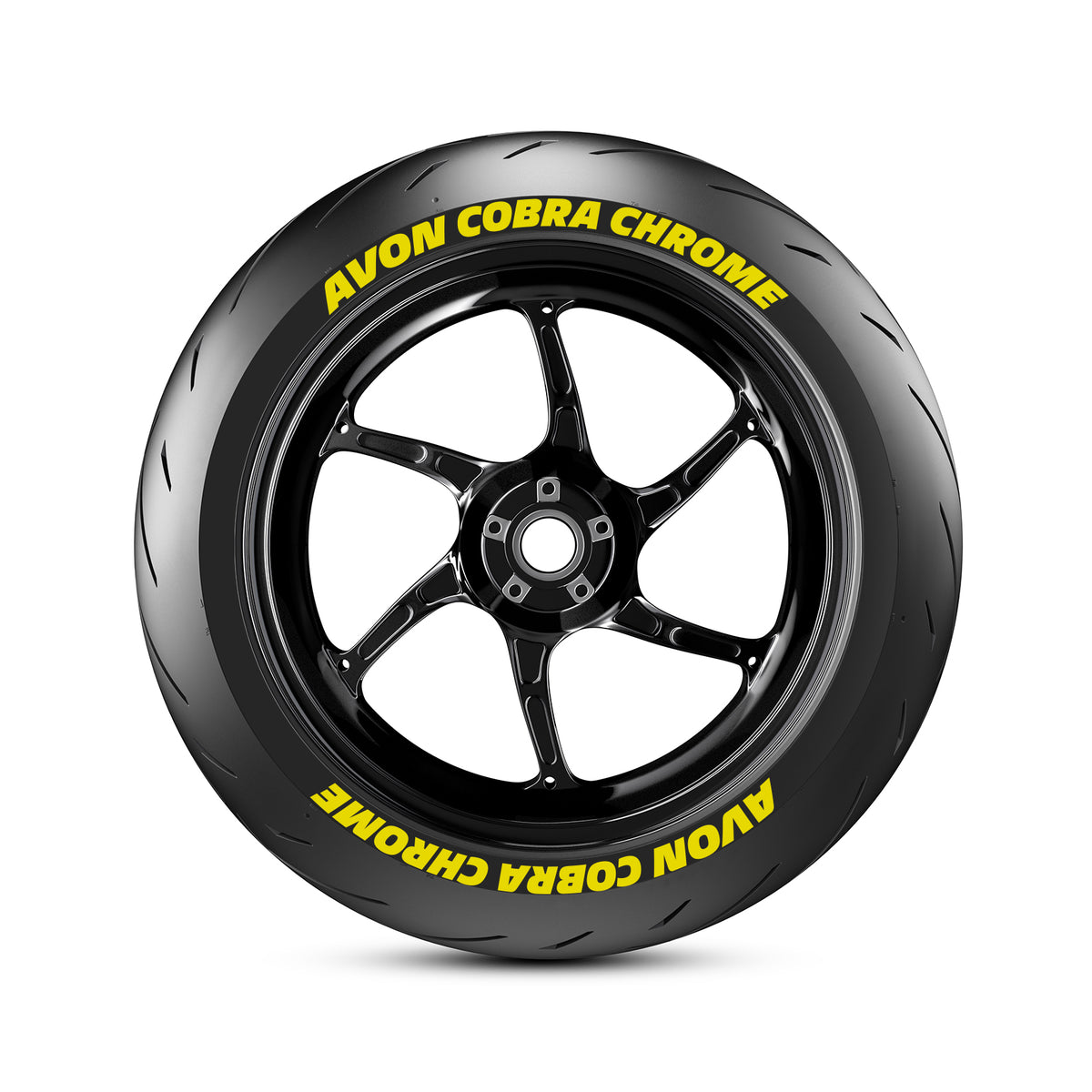 Avon Cobra Chrome Motorbike Tyre Stickers Kit