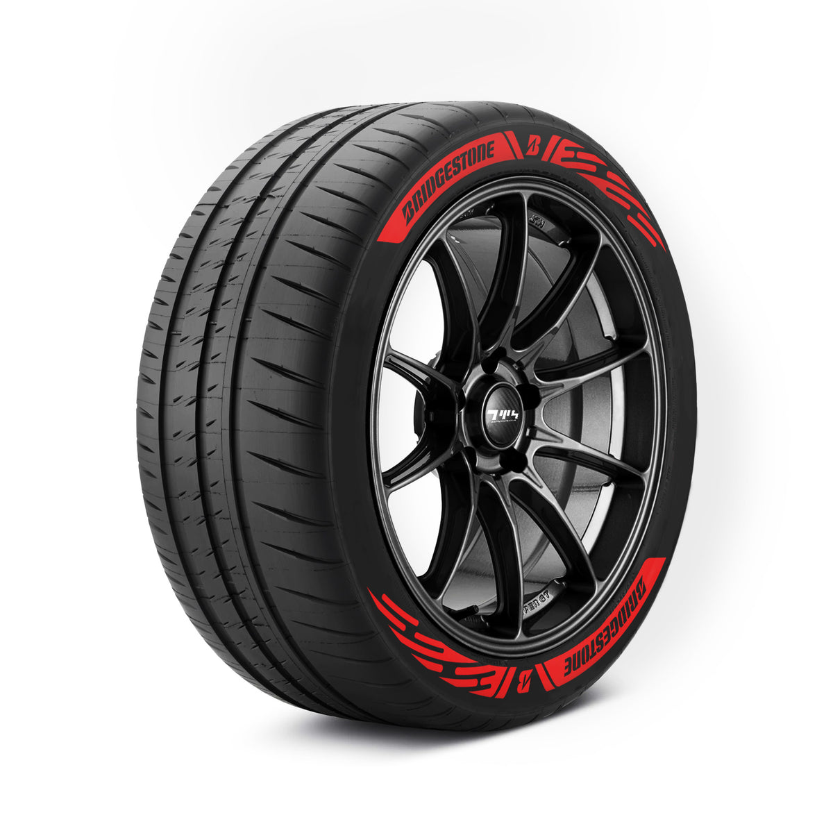 Bridgestone Formula E Style Tyre Stickers Kit