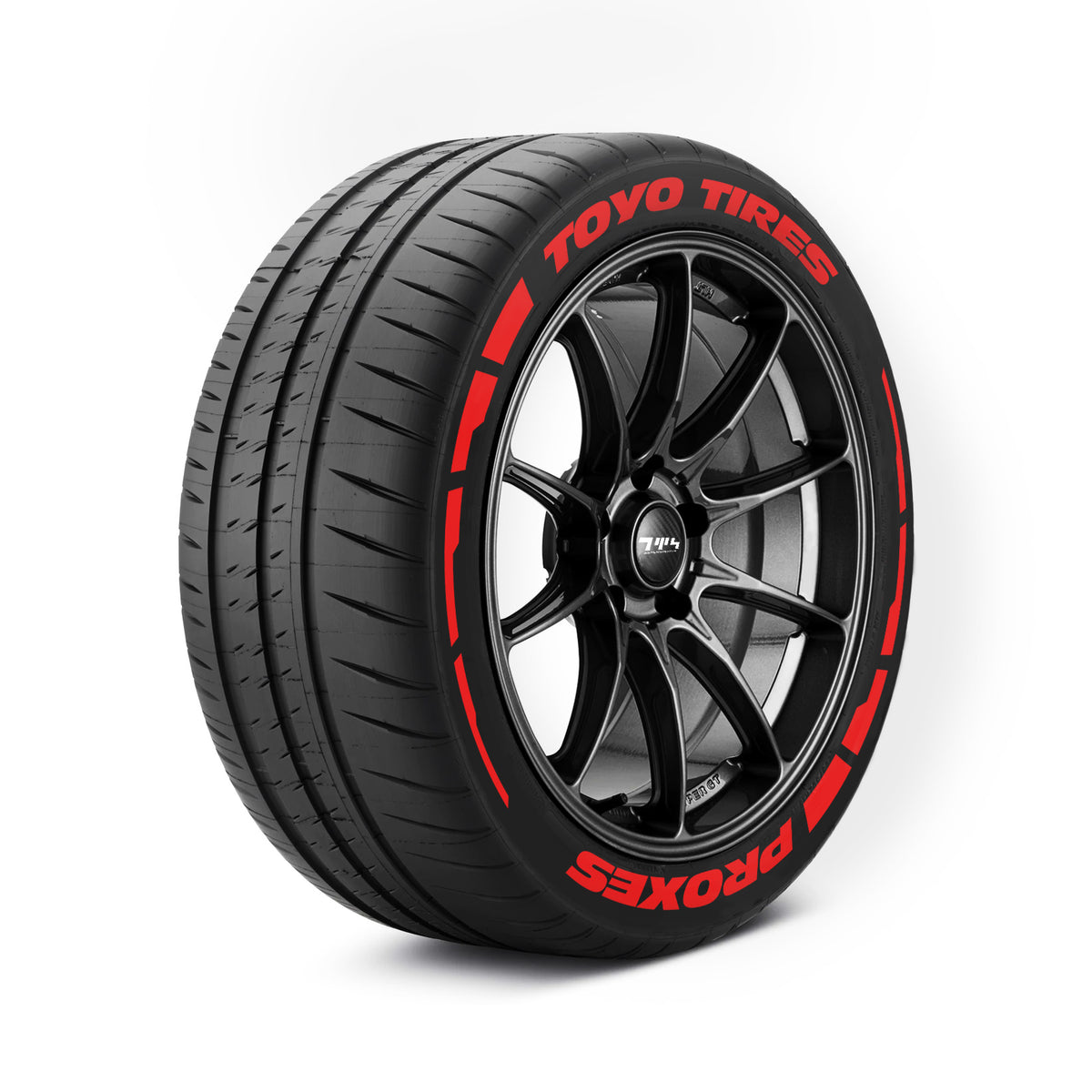 Kit d'autocollants pour pneus TOYO TIRES PROXES avec fusées éclairantes