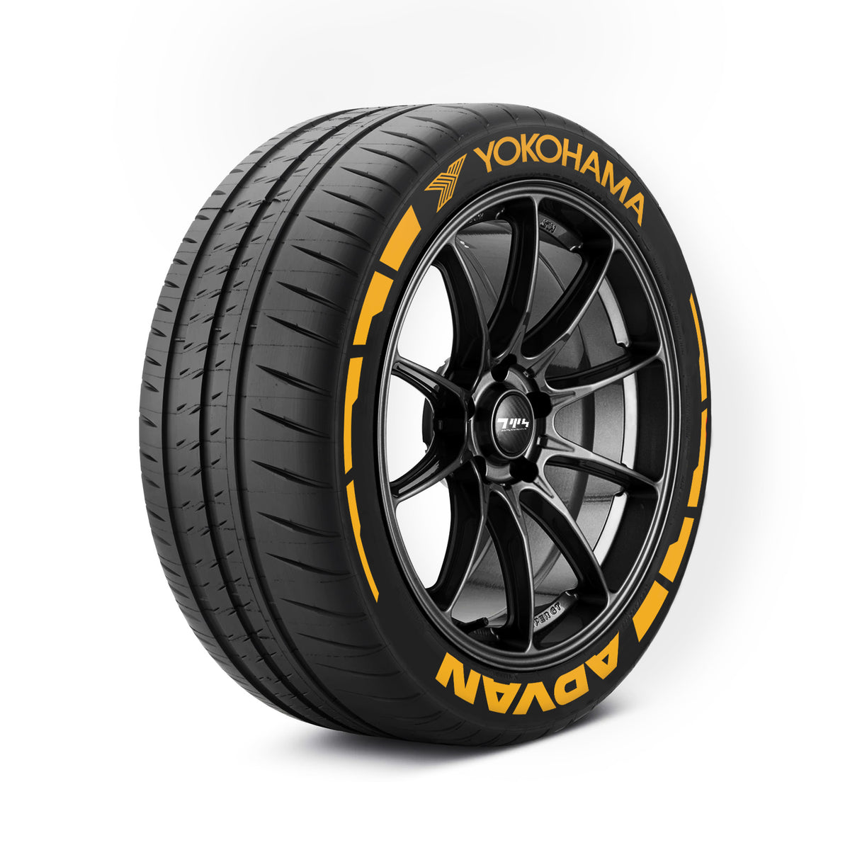 Kit d'autocollants pour pneus YOKOHAMA ADVAN avec fusées éclairantes