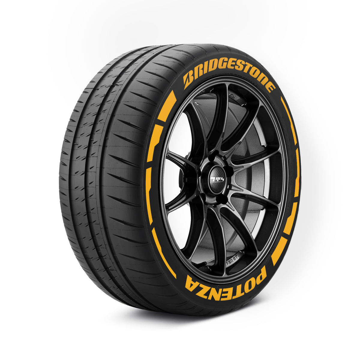 Bridgestone Potenza Reifenaufkleber mit Flares