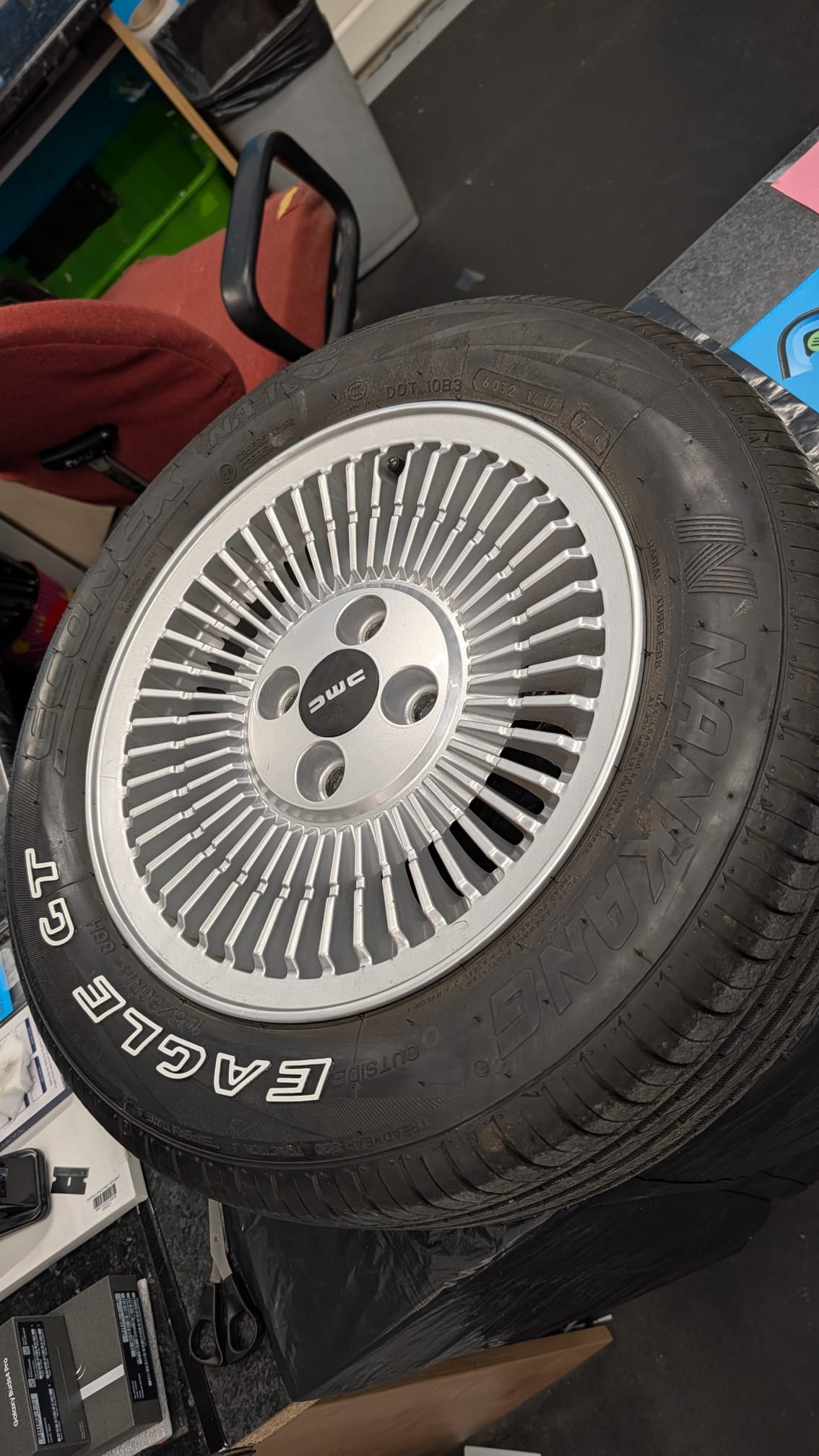 Goodyear Eagle GT [Outlined] Tyre Stickers Kit (Back To The Future DeLorean)