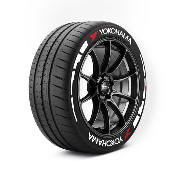 YOKOHAMA Tyre Stickers With Flares Kit