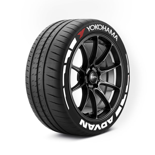 YOKOHAMA ADVAN Tyre Stickers With Flares Kit