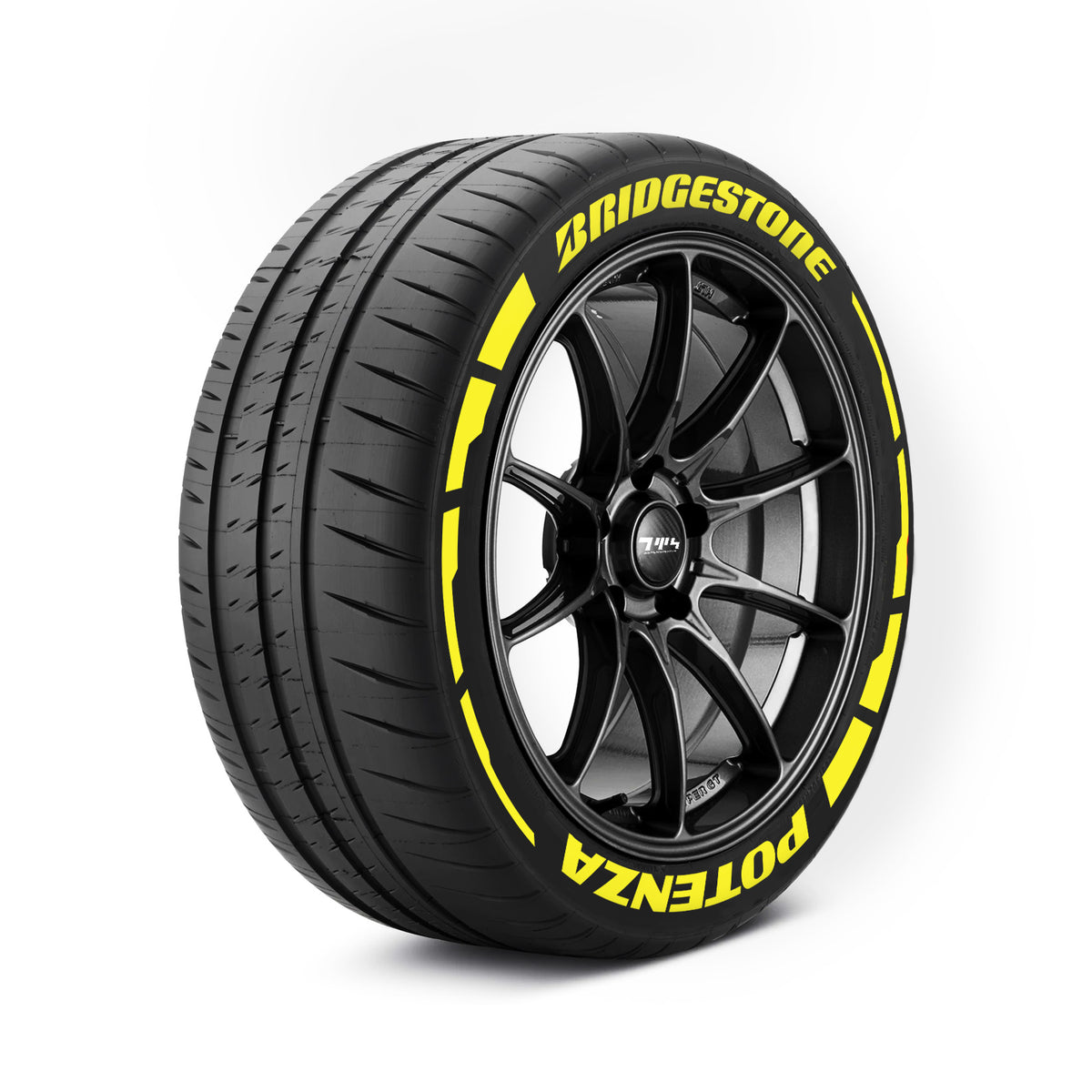 Bridgestone Potenza Reifenaufkleber mit Flares
