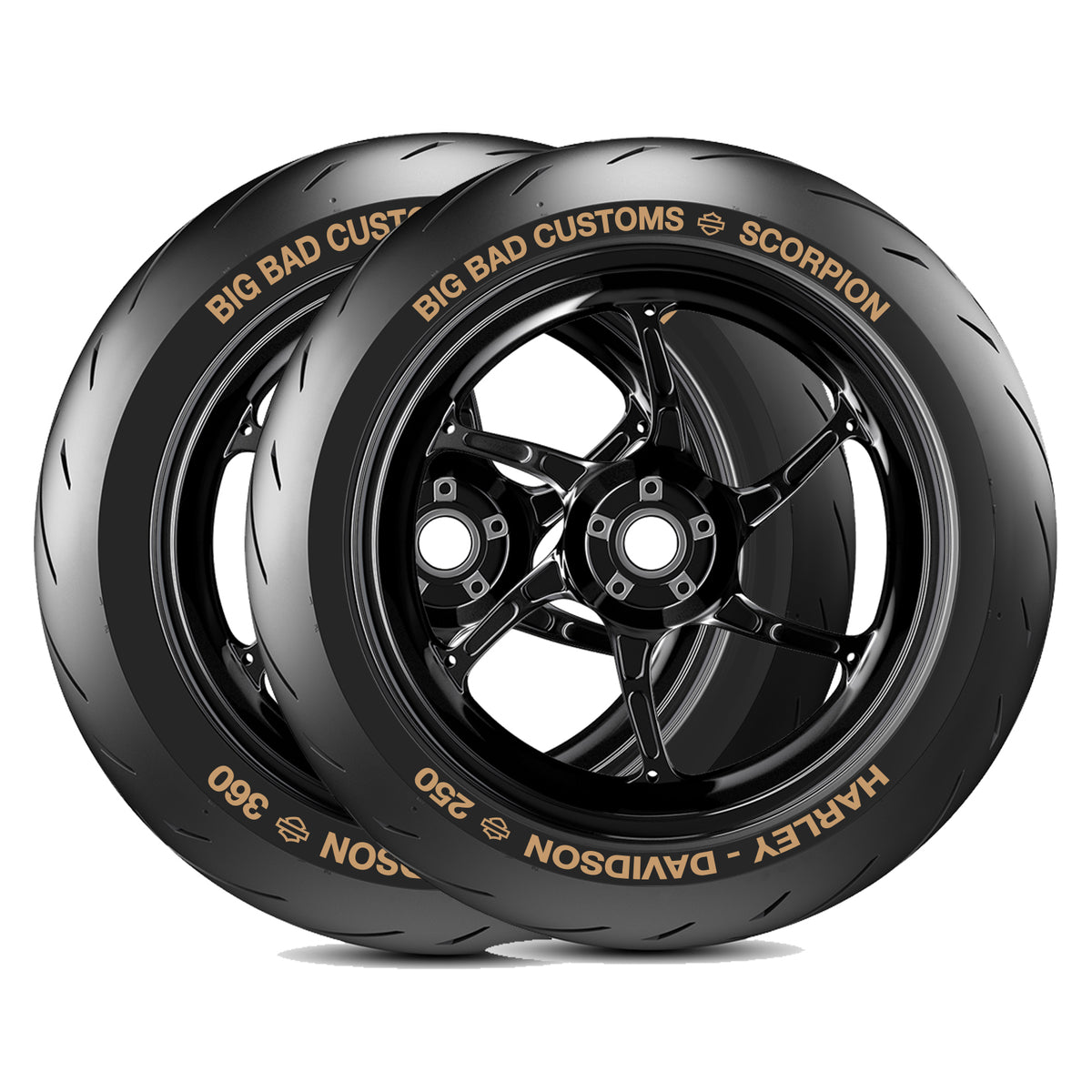 Custom Design Tyre Stickers Kit