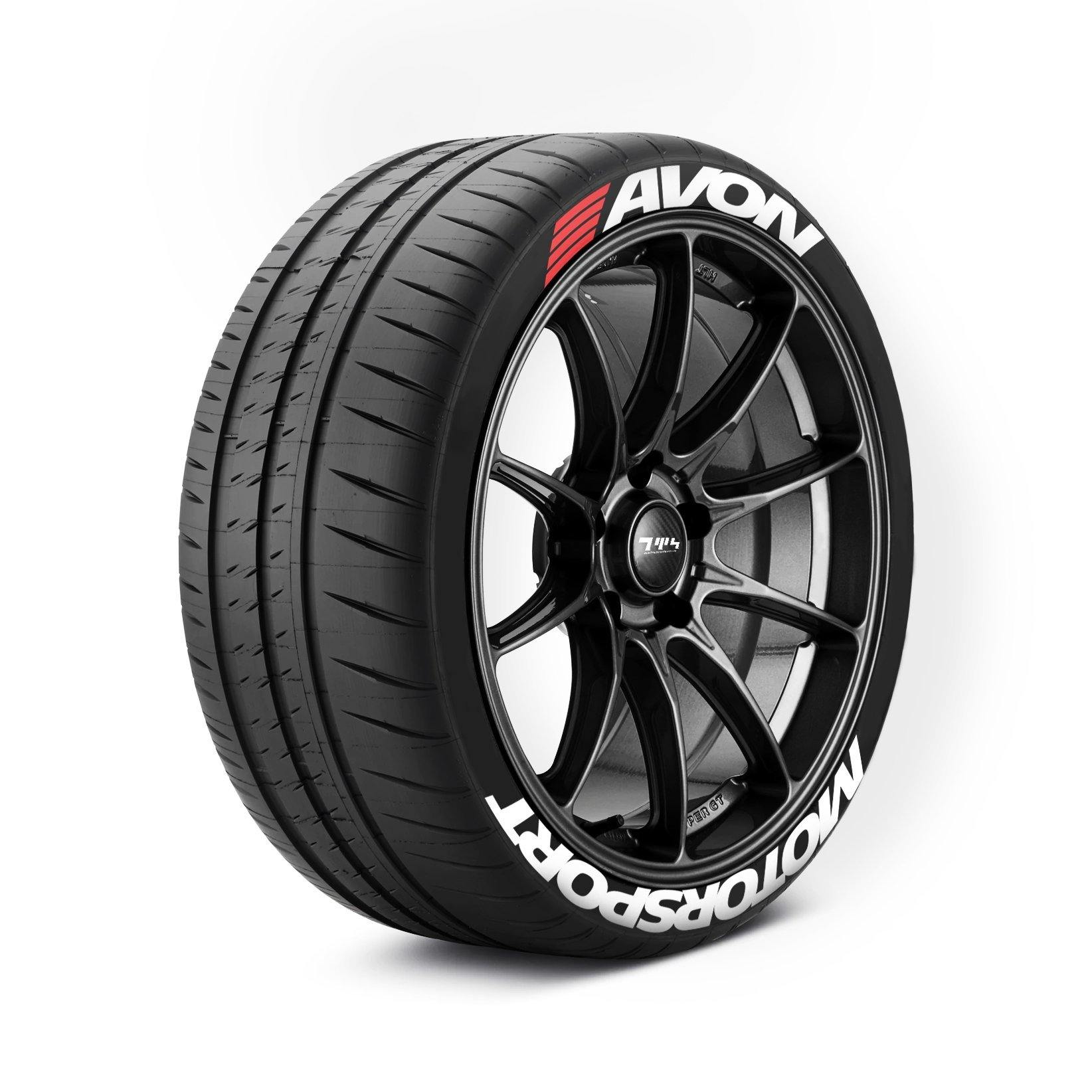 AVON Motorsport Tyre Stickers - Tyre Wall Stickers