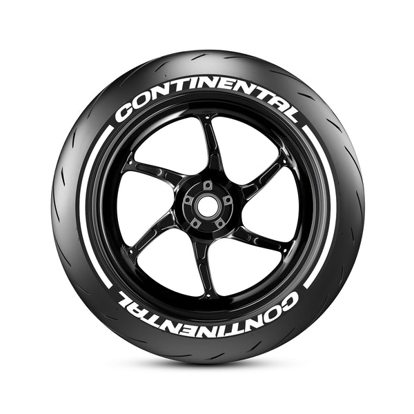 Kit adesivi per pneumatici moto Continental con strisce