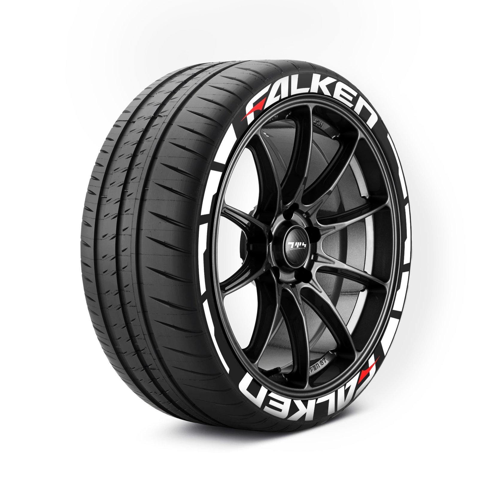 Falken Tyre Stickers With Flares - Tyre Wall Stickers