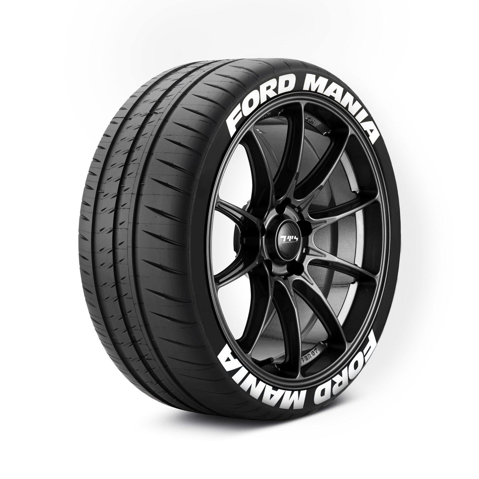 Ford Mania Tyre Stickers - Tyre Wall Stickers