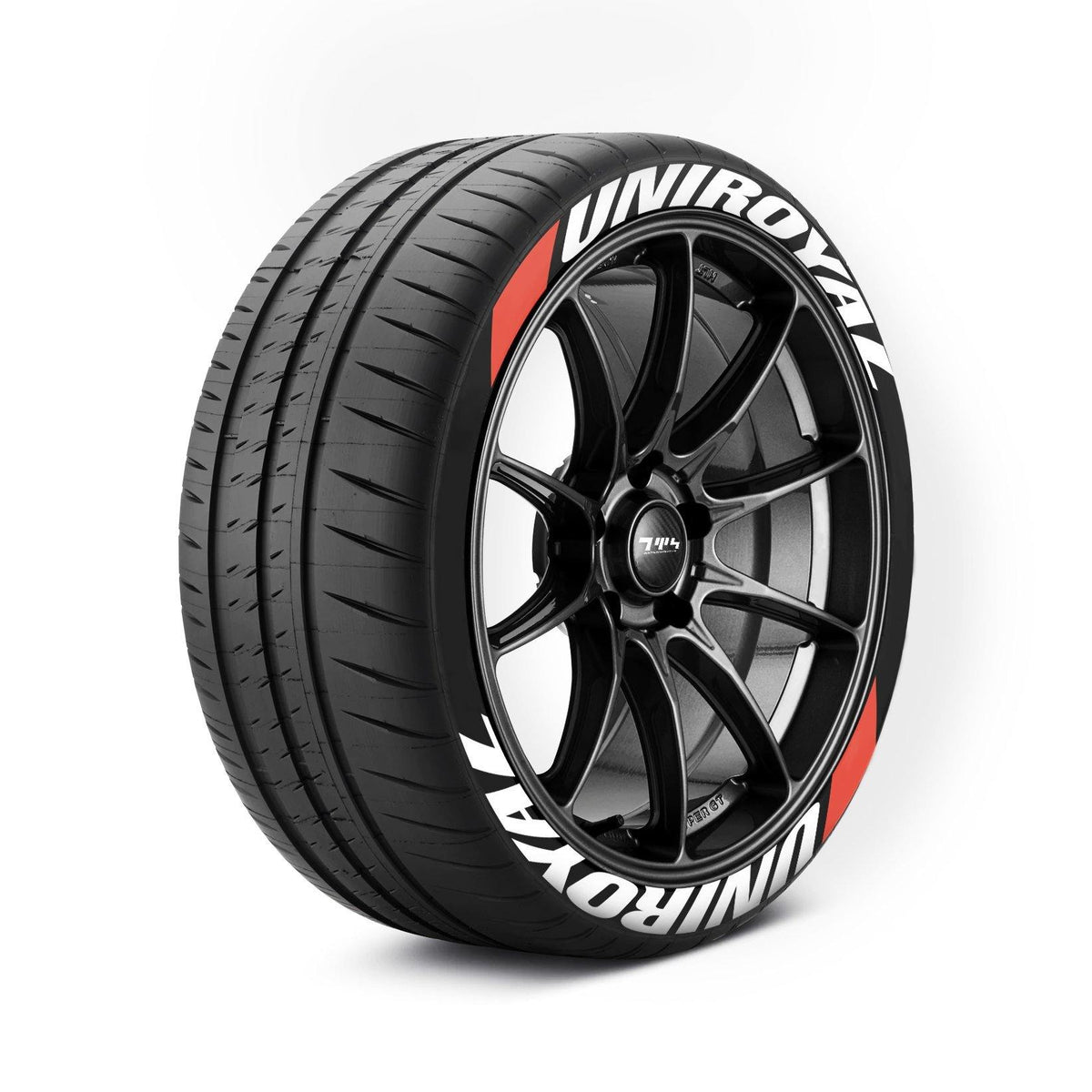 Stretched UniRoyal Tyre Stickers - Tyre Wall Stickers