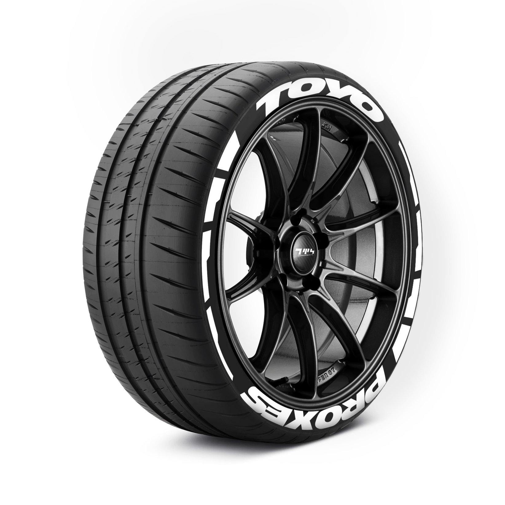 TOYO PROXES Tyre Stickers With Flares - Tyre Wall Stickers