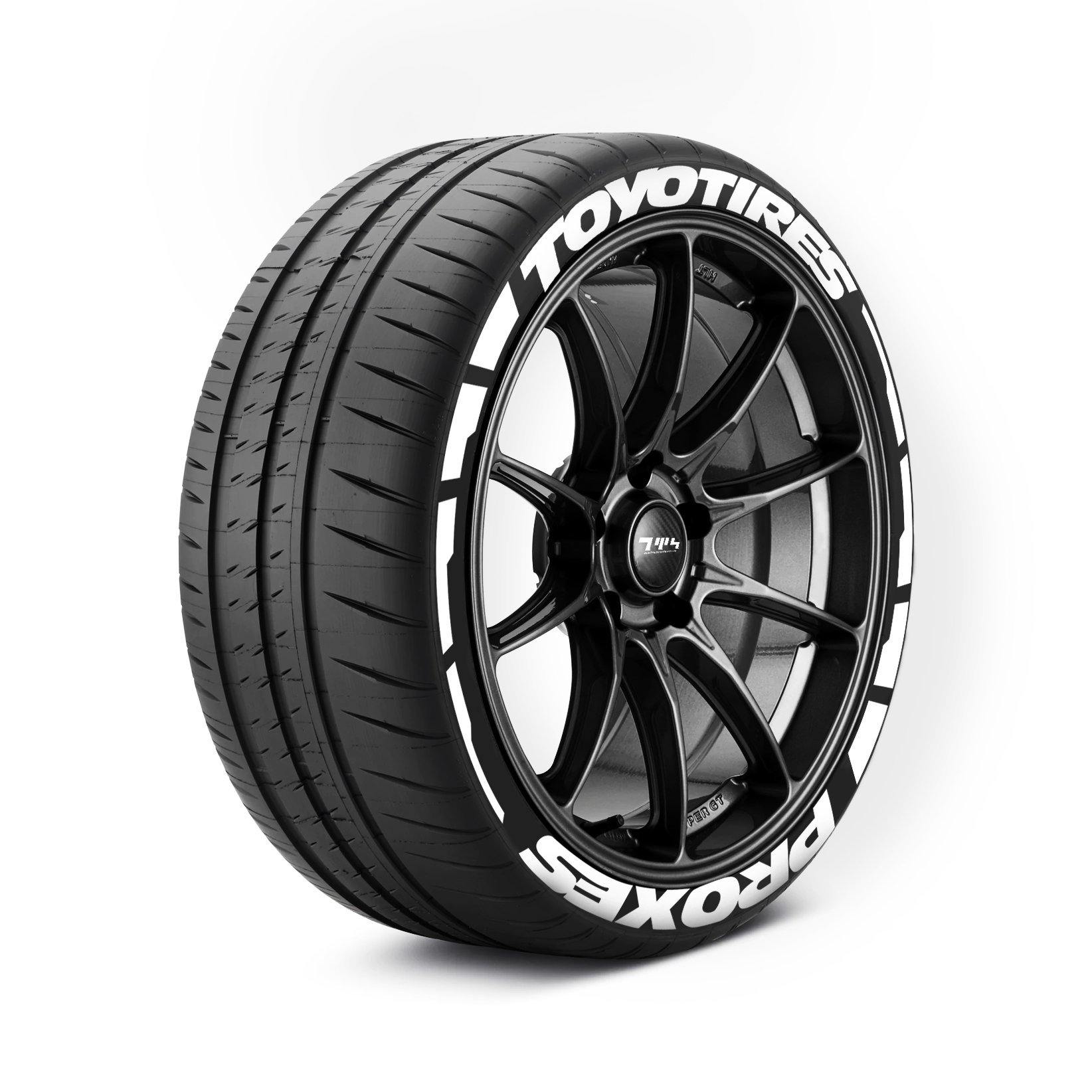 TOYO TIRES PROXES Tyre Stickers With Flares - Tyre Wall Stickers