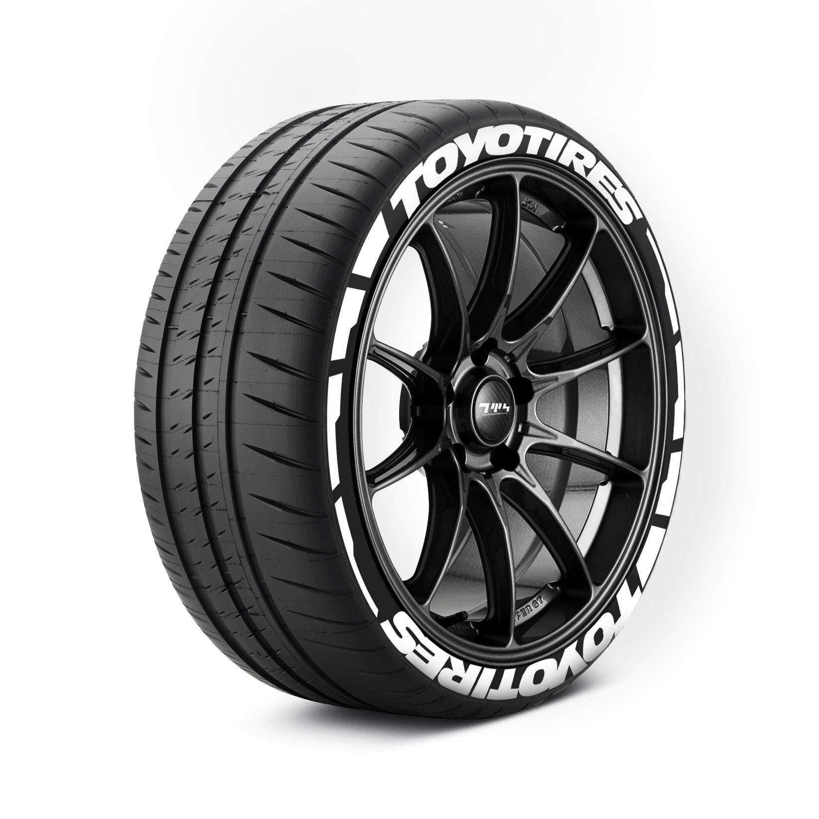 TOYO TIRES Tyre Stickers With Flares - Tyre Wall Stickers
