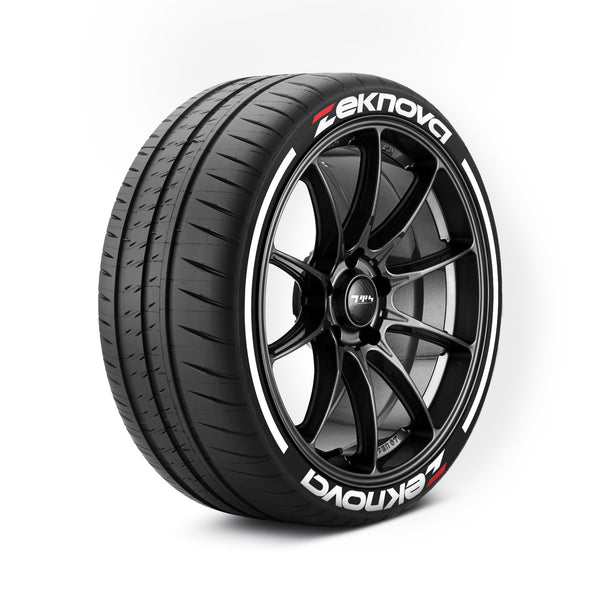 Zeknova Tyre Stickers With Pinstripes Kit