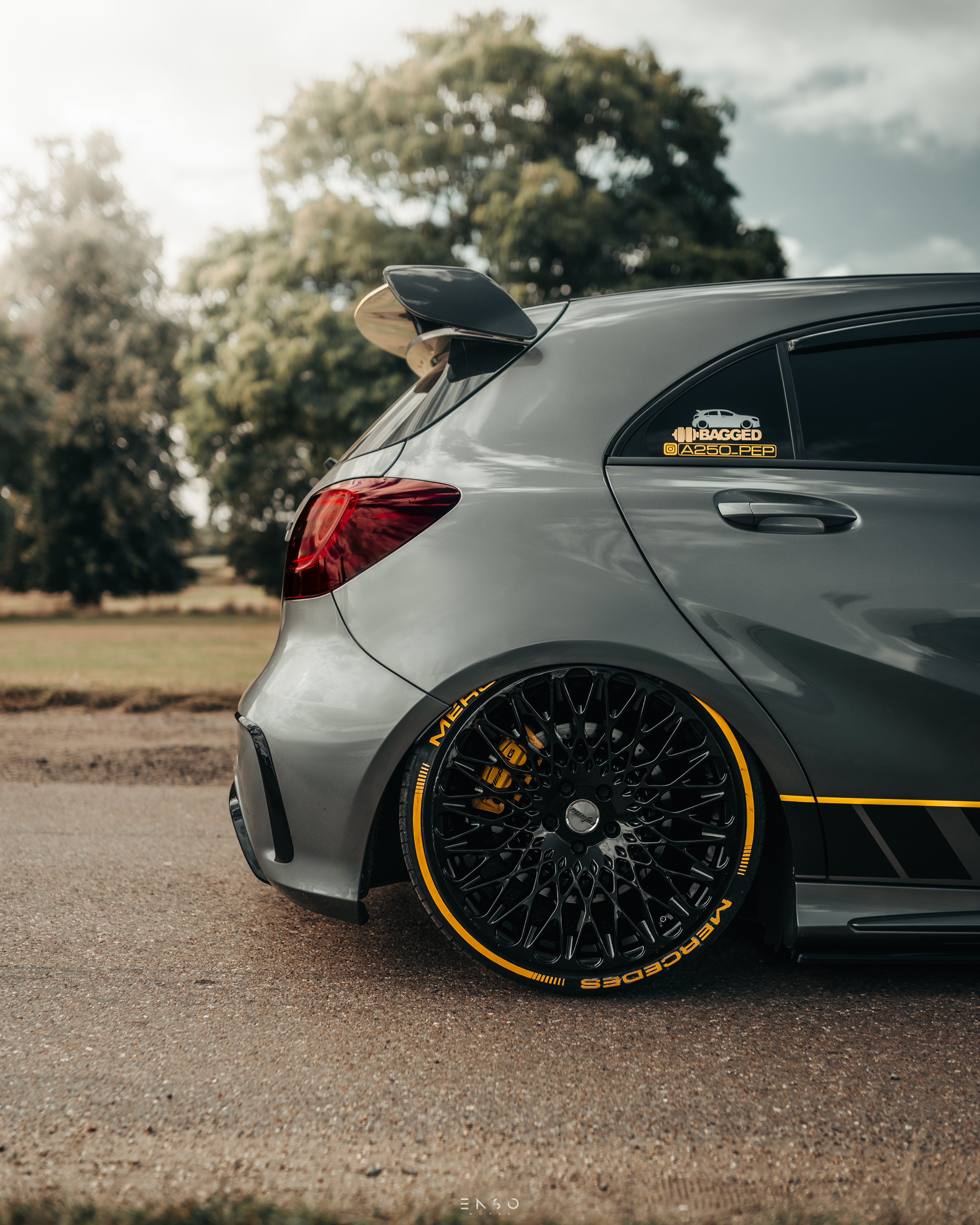 Amg Rim Sticker Mercedes AMG Tyre Stickers Kit – Tyre Wall Stickers